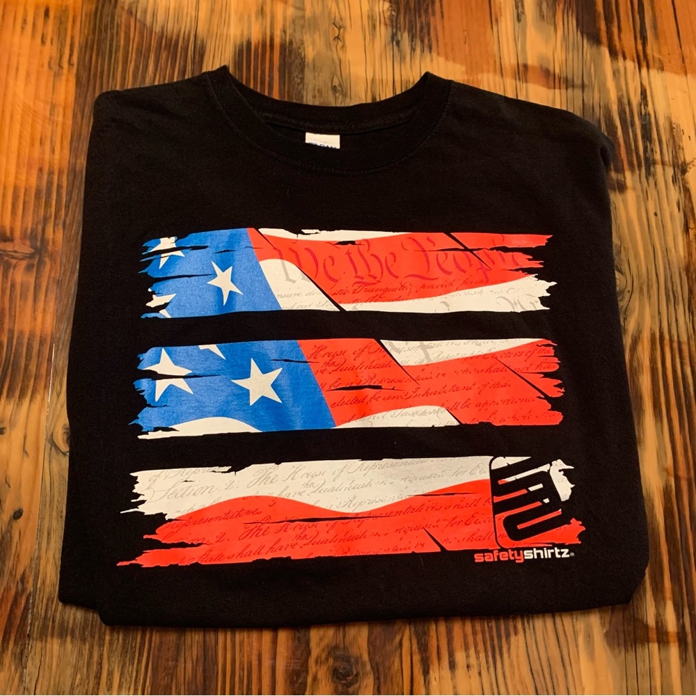 We the People Black shirt. Size 2XL
